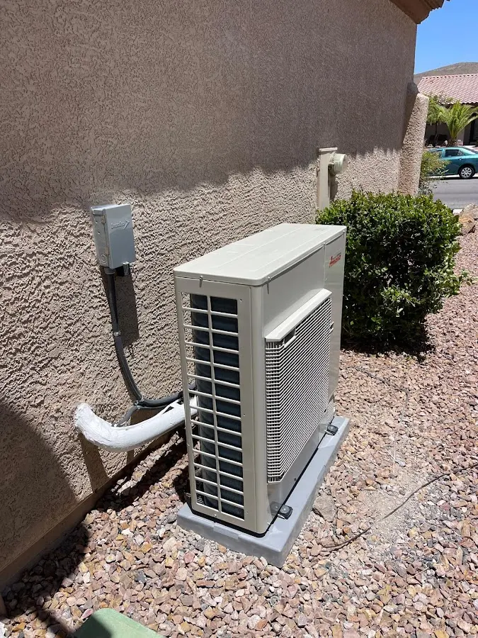 Residential air conditioning condenser unit in Dripping Springs